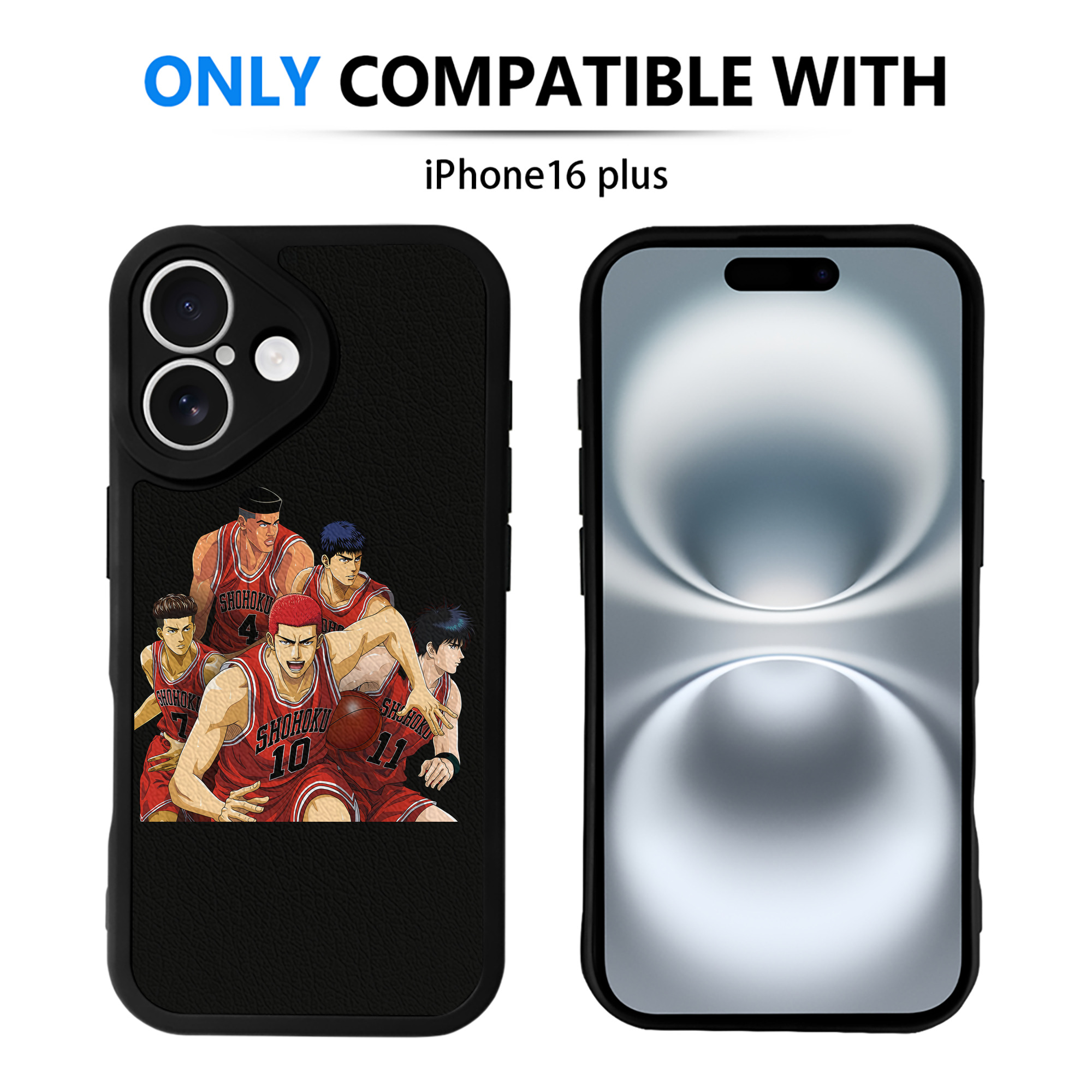 （画像用） SLAM DUNK／スラムダンク 【iPhone 16シリーズ対応】シリコンスマホケース（レザー調） 材質：シリコン